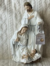 Beautiful Elegant Heirloom Holy Family Nativity Scene Blessed In Rome picture