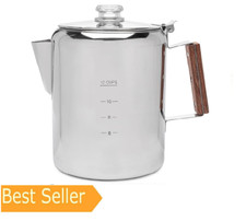 COLETTI Bozeman Camping Coffee Pot — America’s Favorite Percolator [12 cup] picture