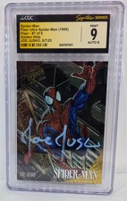1995 Fleer Ultra Spider-Man Golden Web #7 SIGNED Joe Jusko CGC 9 MINT AUTO 8 picture