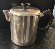 Farberware 8-Cup Stainless Steel Coffee Maker Vintage Stove Top Or Camping Use picture