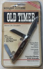 Schrade USA Old Timer 8 OT knife Brand New 1990s in Blister Pack Senior Stockman picture