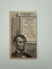 1880's HD2A Trade Card - President Abraham Lincoln picture
