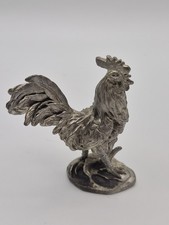 Pewter Rooster Very Intricately Designed Nice Looking Figurine picture