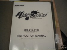 oRIGINAL VINATAGE MARTIAL CHAMPION KONAMI ARCADE video game manual picture