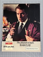 1982 Barclay Cigarettes 99% Tar Free Vintage LIFE Magazine Print Ad picture