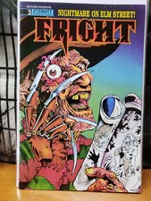 Fright #3 Nightmare On Elm Street 1st Cover Aap. Freddy Krueger Eternity 1988 VF picture