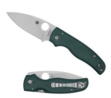 Spyderco Knifeworks Exclusive Shaman C229GPDGR - Forest Green G10 - Satin 204P picture