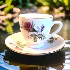 Munshou Demitasse Cup & Saucer From The Jingdezhen Region MINT CONDITION 1962 picture