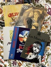 VINTAGE THEATRE PROGRAMMES - OLIVER, MISERABLES, ASPECTS, MESSIAH, BLOOD BROS picture