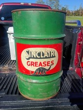 Sinclair Grease Can Original Drum Empty rare Gas Oil Advertising Scarce Read picture