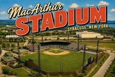 Greetings From MacAnthur STADIUM SYRACUSE, NEW YORK MODERN Postcard C344 picture