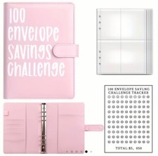 Elegant 100 Cash Envelopes Saving Challenge Binder - Budget Planning Made Fun picture