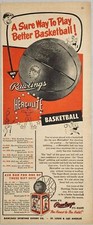 1954 Print Ad Rawlings Herculite Basketballs  St Louis,MO & Los Angeles,CA picture