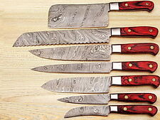 Eye Catching Custom Made Damascus Steel Professional Kitchen Knife set-DB-1081-7 picture