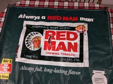 4Ft By 3 FT-VERY RARE-1996 RED MAN TOBACCO ORIGINAL BANNER-PINKERTON TOBACCO CO picture