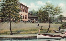 LP45 Akron Ohio Youngs Hotel near the Feeder 1908 Postcard picture