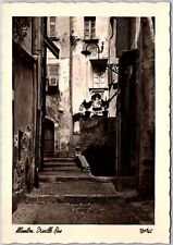 Menton Vieille Rue France Scenic Spot Pathway Building Real Photo RPPC Postcard picture