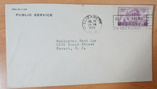 1936 Public Service Remington Rand Inc Newark, NJ Vintage Envelope Stamped picture