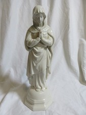 Belleek Porcelain Blessed Virgin Mary Statue, 18