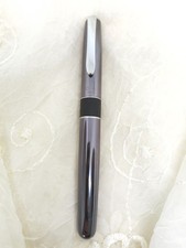 Tombow Zoom 505 BW Metallic Gray / Black Roller ball Pen picture