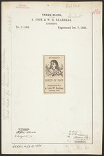 Leetonia Ohio 1884 Saint Marys Queen of Pain Liniment Trademark Patent picture