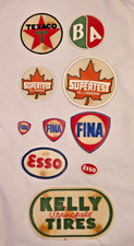 Vintage Canadian Gas Oil Rubber Patches Lot 10 Esso Fina Texaco Supertest BA picture