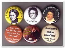 PERCY BYSSHE SHELLEY Buttons Badges Pins  English poet Romanticism poetry picture