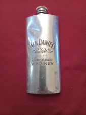 Jack Daniels Distillery Old No. 7 Pewter Flask Sheffield England Vintage picture