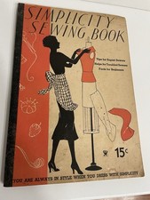 Vtg 1935 Illustrated Step-by-Step Simplicity Sewing Book Softcover Good Cond picture