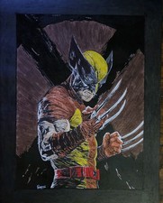 Original Inked Comic Art Of Wolverine commissioned 11x14 picture