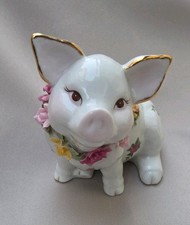Royal Albert Old Country Roses Piggy Bank  Pristine Condition with Original Plug picture