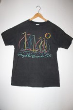 Myrtle Beach South Carolina Vintage 80s Single Stitch T Shirt Warrior Inc Tag US picture