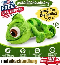 Green Chameleon Plush Toy Soft Stuffed Animal Cute Lizard Toy Gift for Kids 15cm picture
