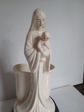 Italian  (1951) Madonna And Child Porcelian Handpainted Vase picture