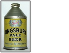 Vintage Kingsbury Cone Top Beer Can Sheyboygan WI  Fridge Magnet picture