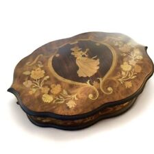 Ercolano Music Box Mahogany (Italian Marquetry, Ode To Joy By Beethoven, Italy) picture