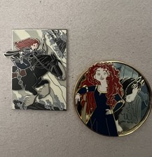 Disney Brave Merida & Angus LE 300 & LE 400 Pin Set 2 Pins READ picture