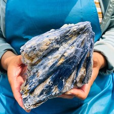 3.93LB Natural Blue crystal mineral standard Quartz Crystal Healing Sample 5978 picture