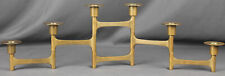 Vintage Mid-Century Modernist Brass Articulating Candleholder, For Tapers picture