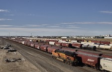 Photo:BNSF Railroad Switchyard Freight Cars 2000s West Yard Scene picture