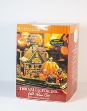 Damaged Department 56 Jack's Pumpkin Carving Studio Snow Village Halloween 54600 picture