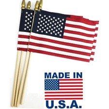 12-Pack, Proudly MADE IN U.S.A. 8x12 Inch Spearhead Handheld American Stick F... picture