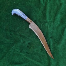 Vintage Oriental Mughal Indian Lapis Iron  Kard Dagger  picture