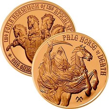 Jig Pro Shop Four Horsemen of The Apocalypse Series 1 oz .999 Pure Copper picture