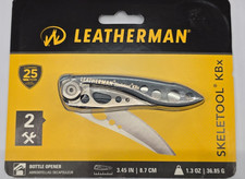 Leatherman Skeletool KBX Pocket Knife w/ Bottle Opener Navy Blue Folding Used picture