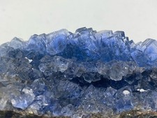 Glassy Fujian Fluorite Cube Cluster on Matrix See Video picture