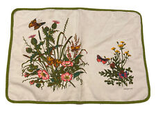 Valiprint RT Linen Cotton Floral Butterfly Kitchen Tea Towel Vintage - Belgium picture