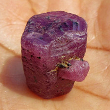 5.8g Chatoyant Raw Ruby Crystal with Sidecar from Guinea, Africa | UV Reactive picture