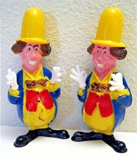 2 Ken Dodd Hand Painted Diddy Men of Knotty Ash Liverpool Old Store Stock picture