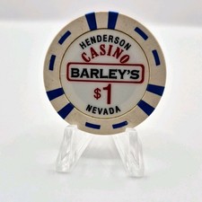 Barley's Casino & Brewing Henderson Nevada 2002 $1 Casino Chip V7955 picture